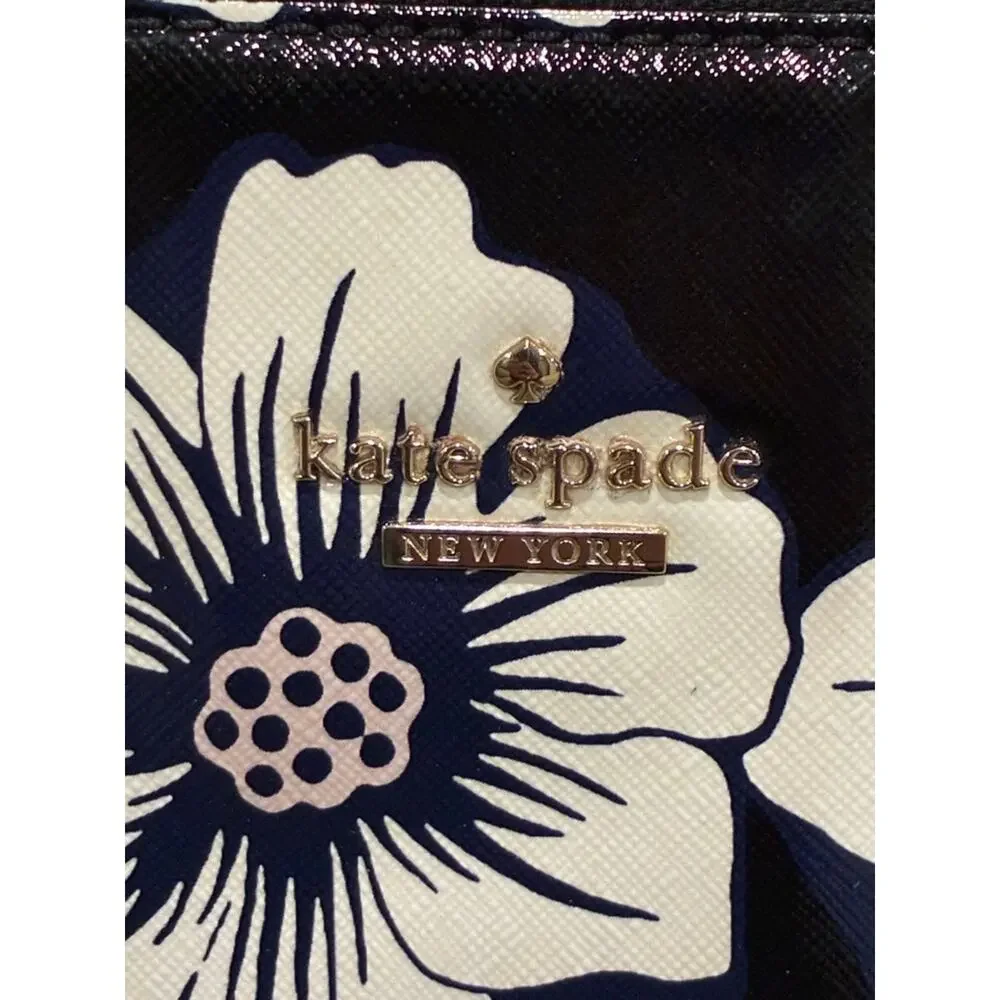 Kate Spade New York Cedar Street Floral Maise Satchel Bag Black and White 426